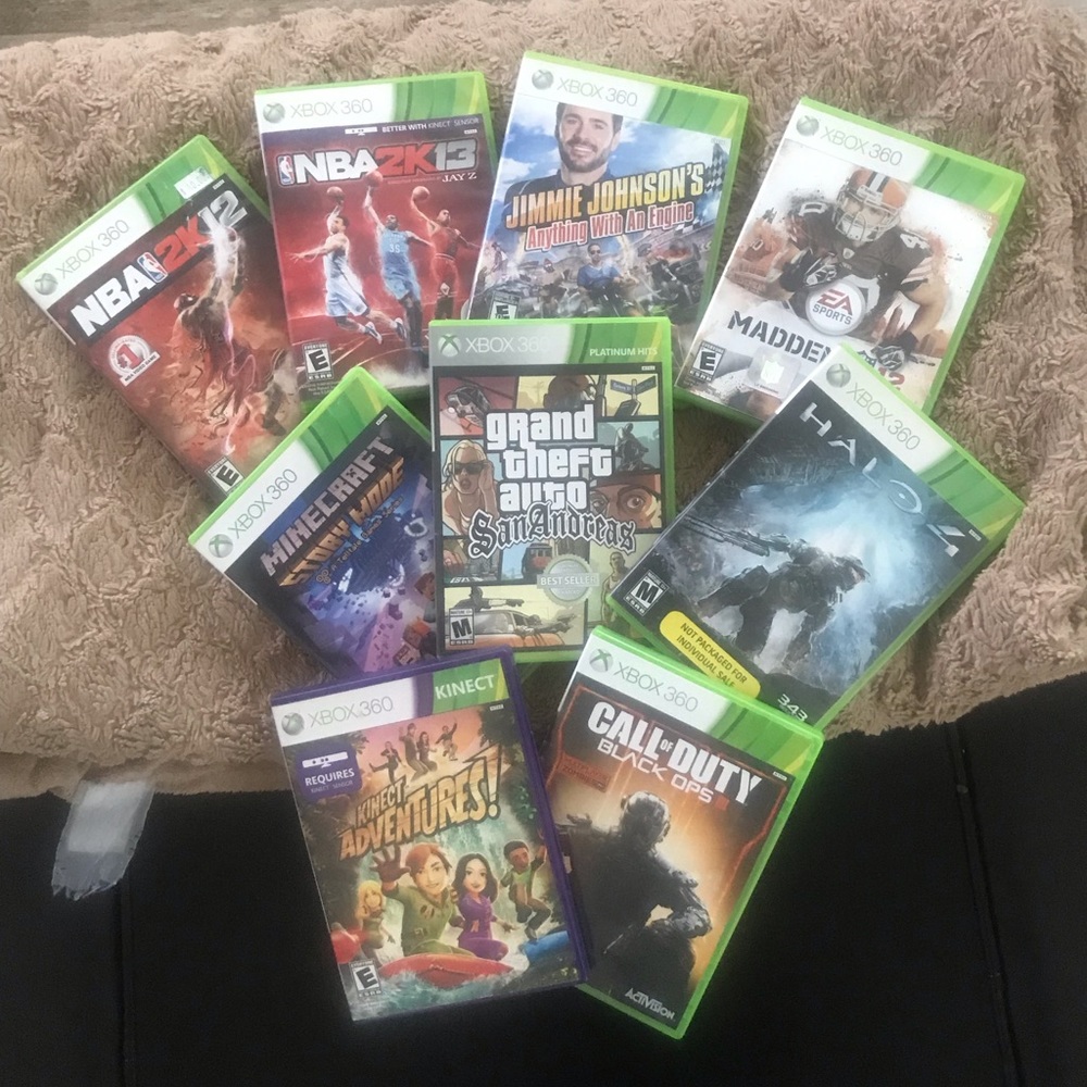 Xbox 360 games.